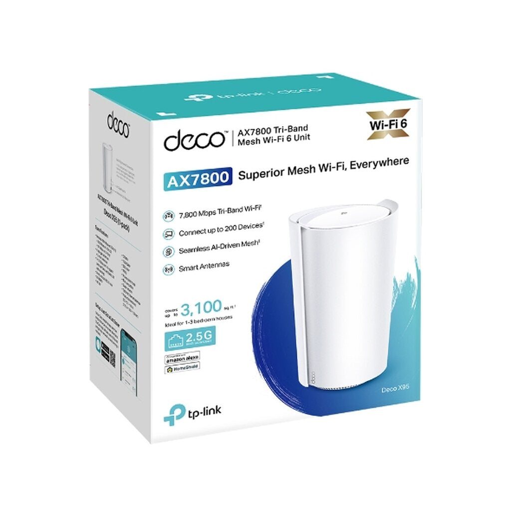 TP-LINK DECO X95 (1-PACK) AX7800 WHOLE HOME MESH WIFI 6 SYSTEM