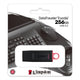 KINGSTON DTX 256GB FLASH DRIVE USB 3.2 BLACK