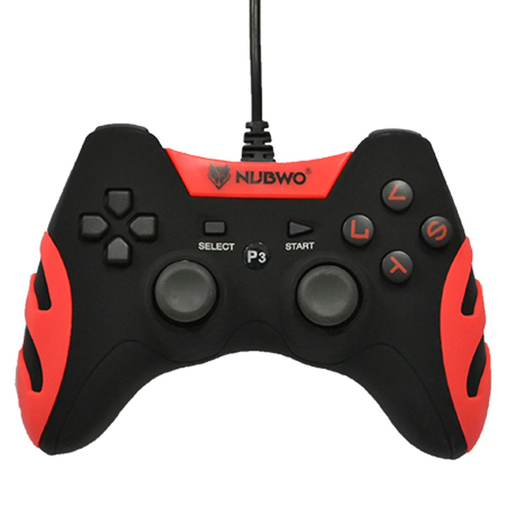 NUBWO NJ-35 RED SMASH GAMING JOY CONTROLLER สำหรับ PS3-PC