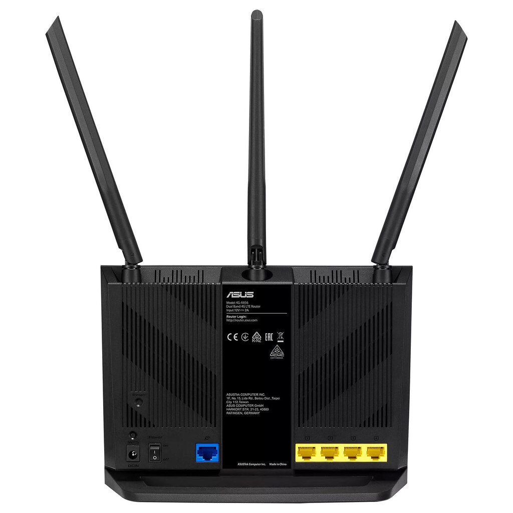ASUS 4G-AX56 ROUTER WITH SIM CARD SLOT(เราเตอร์ใส่ซิมการ์ด) WIFI 6 AX1800 LTE ROUTER