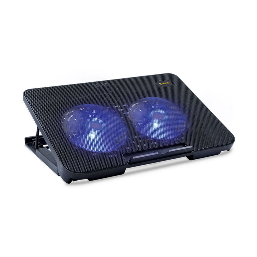 NUBWO SHIRON NF-211 พัดลมโน๊ตบุ๊ค 2ใบพัด BLACK ปรับระดับความสูงได้