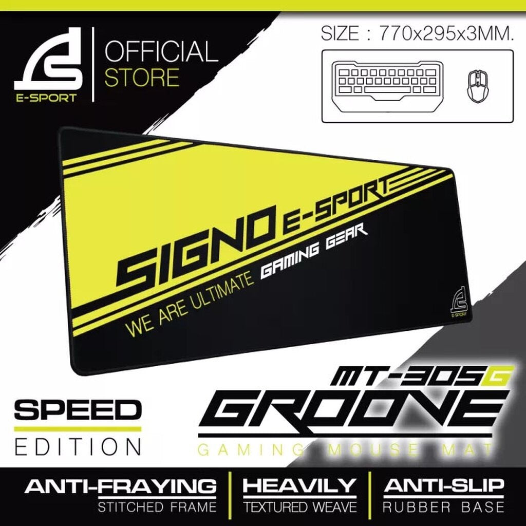 SIGNO E-SPORT MT-305G GROOVE SPEED GAMING MOUSE PAD