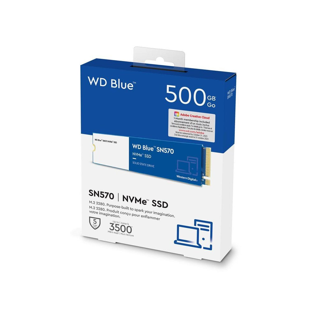 WD BLUE SN570 SSD 500GB NVME M.2 2280 (WDS500G3B0C) รับประกัน 5 ปี