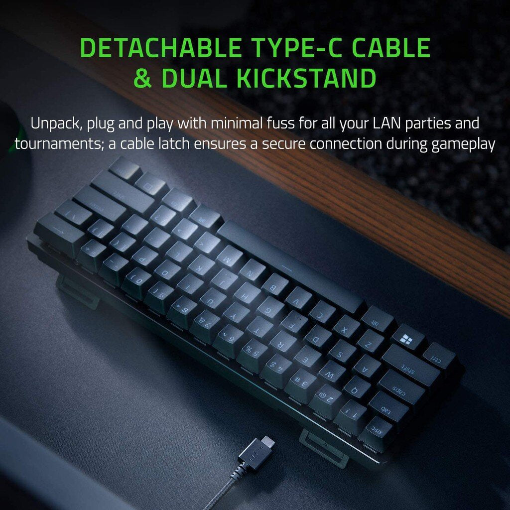 Razer Huntsman Mini Optical Clicky Purple Switch PBT Keycaps USB-C Black