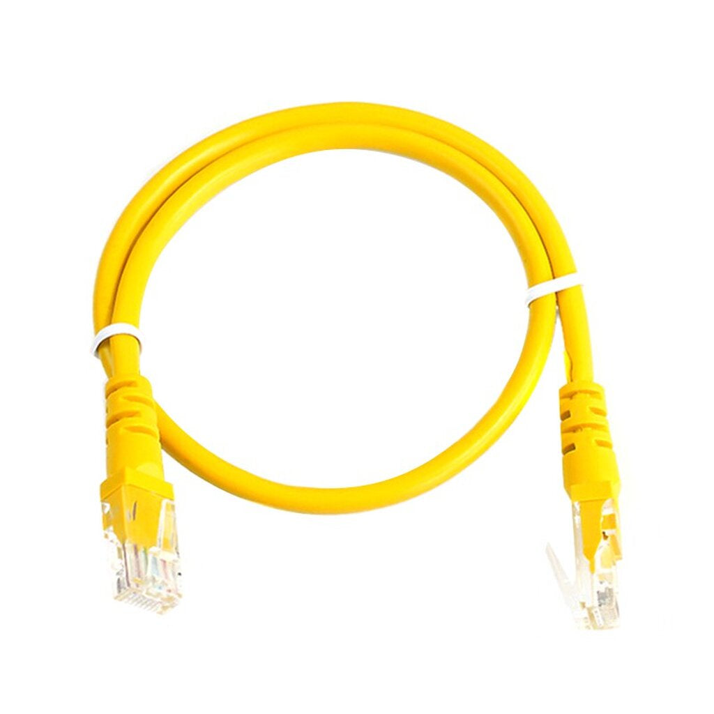 (520)  สาย LAN CAT 5E สายแลนเข้าหัวสำเร็จรูป ยาว 20 เมตร สีเหลือง