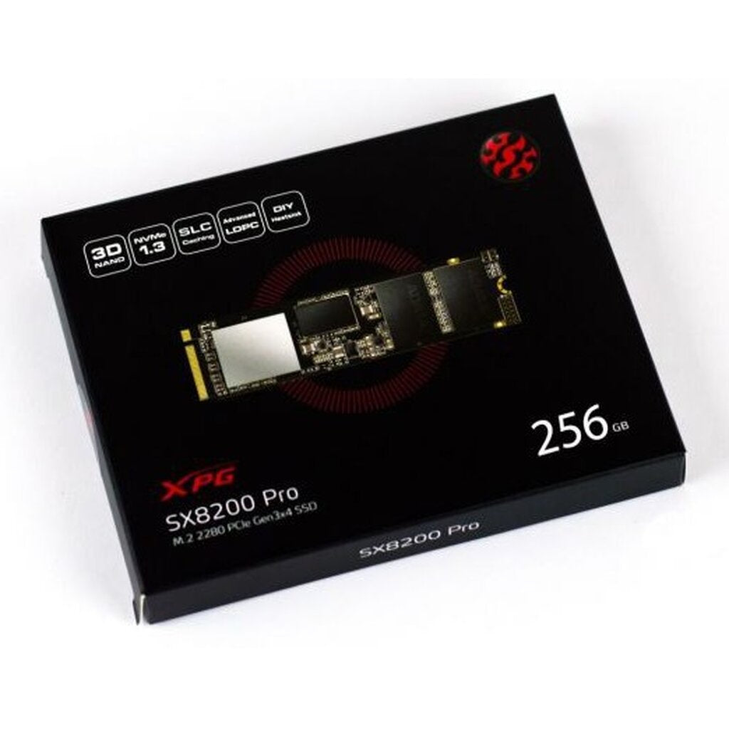 ADATA SSD SX8200 Pro 256GB PCIe M.2 2280 R2950MB/s W1100MB/s Gen 3x4 (XPG)