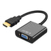 NAVA IT หัวแปลงพอร์ต HDMI TO VGA ADAPTER(สีดำ)