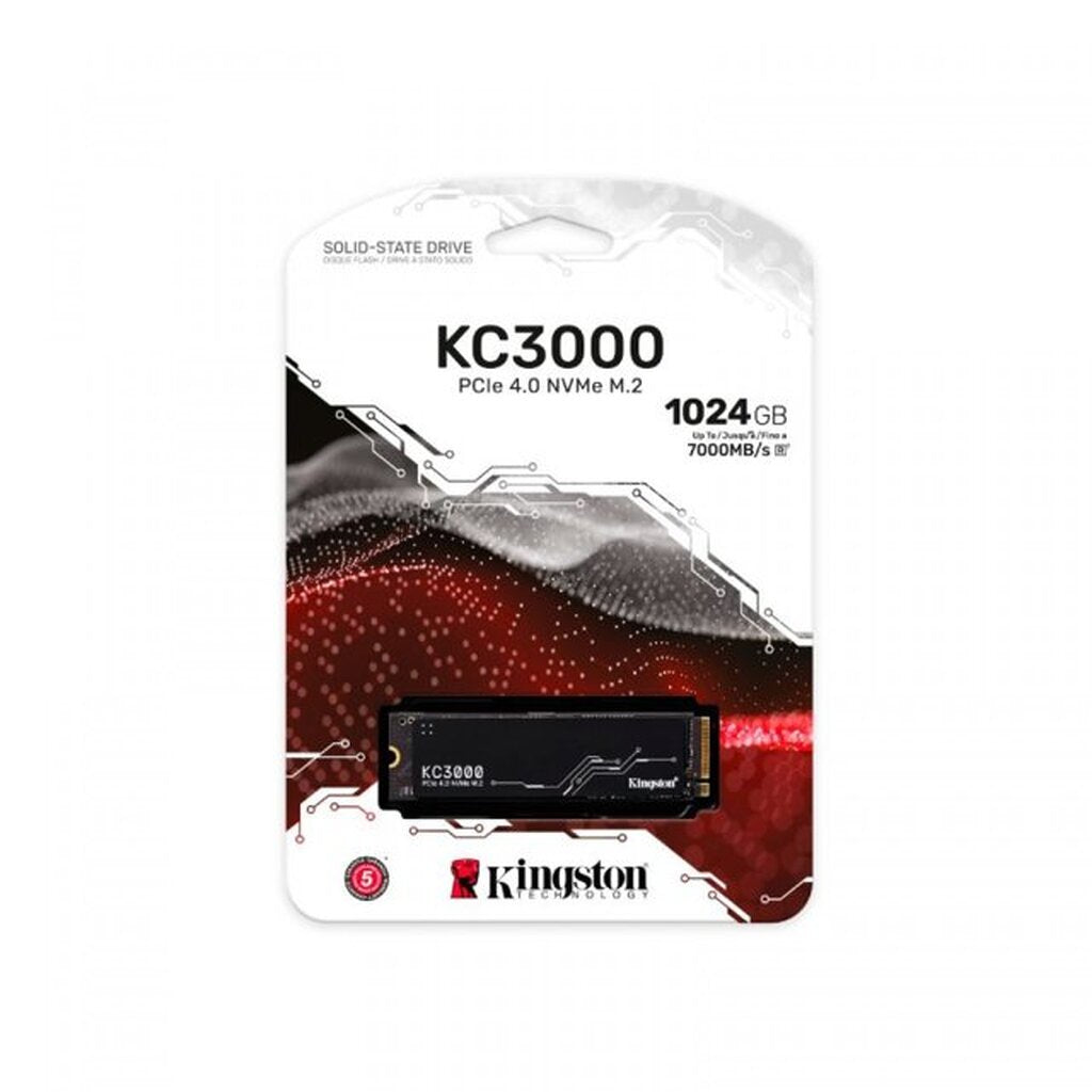 1024 GB SSD (เอสเอสดี) KINGSTON KC3000 - PCIe 4/NVMe M.2 2280 (SKC3000S/1024G)