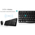 Rapoo X1800S (KB-X1800S-BK) Waterproof Multimedia Wireless Keyboard Mouse Combos Optical 2.4G