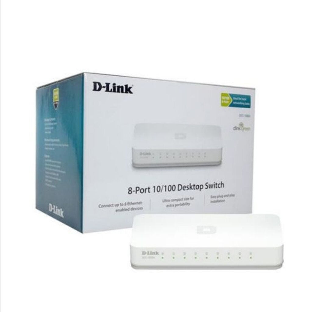 D-LINK DGS-1008A 8-PORT 10/100/1000MBPS UNMANAGED GIGABIT SWITCH