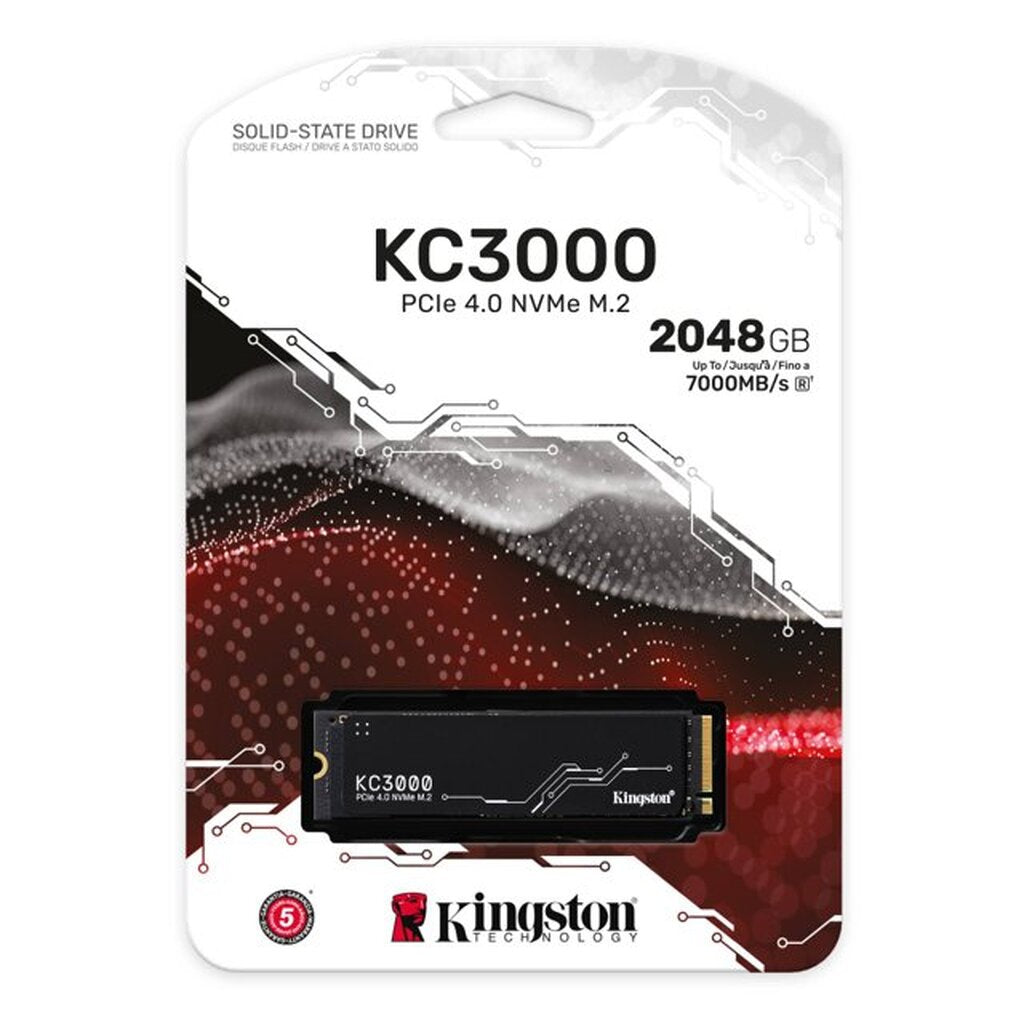 2048 GB SSD (เอสเอสดี) KINGSTON KC3000 - PCIe 4/NVMe M.2 2280 (SKC3000D/2048G)