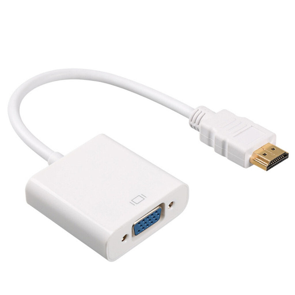 หัวแปลงพอร์ต HDMI to VGA Adapter(สีขาว)