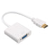 หัวแปลงพอร์ต HDMI to VGA Adapter(สีขาว)