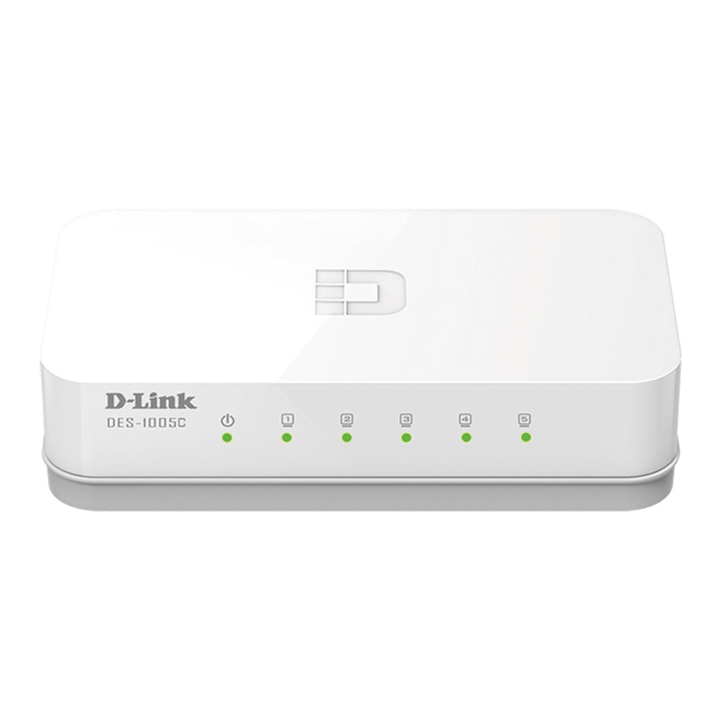 D-LINK DES-1005C 5 SWITCHING HUBPORT รับประกันตลอดอายุการใช้งาน