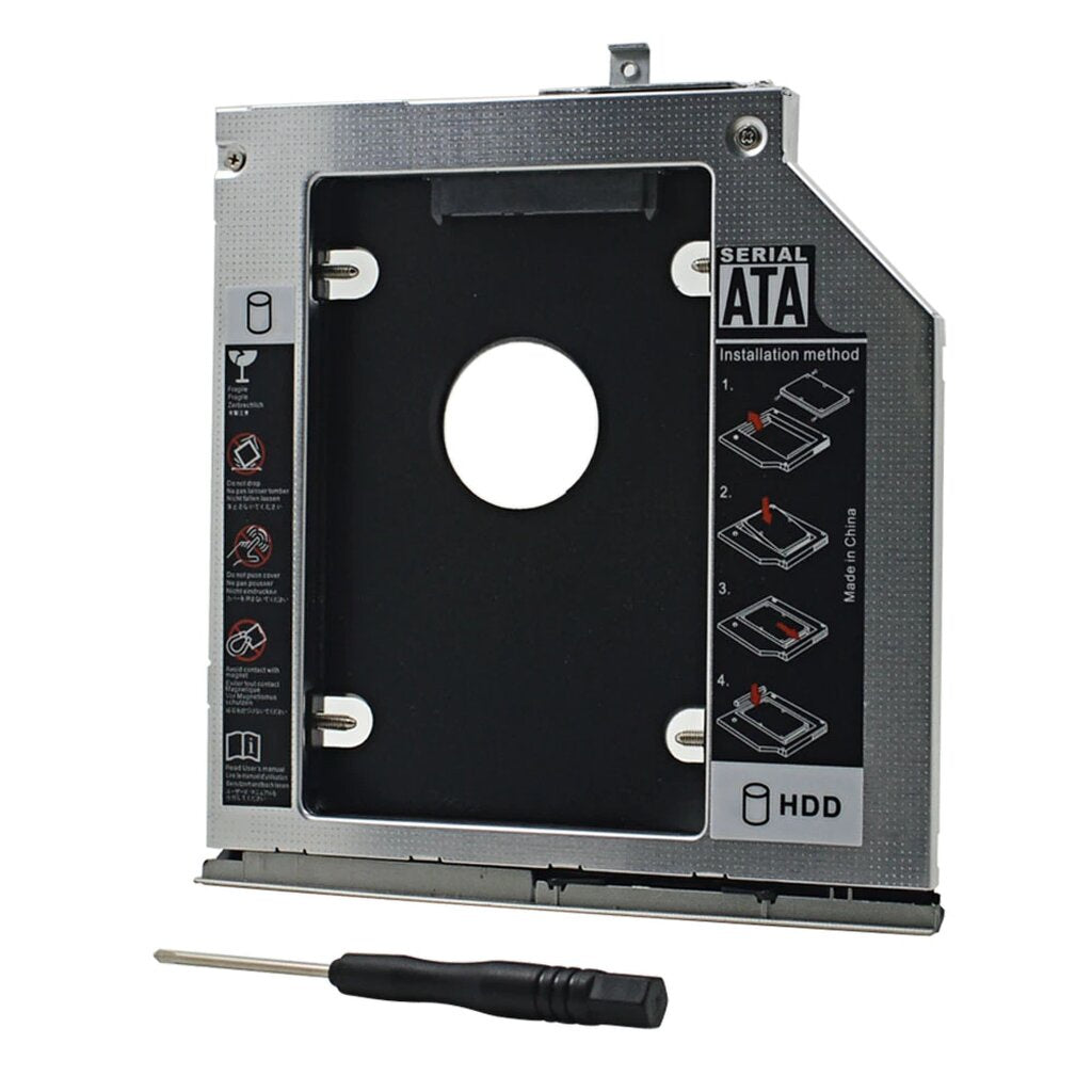 ถาดแปลง Second HDD Caddy 12.7mm Bracket DVD-ROM CD Optical Bay Tray