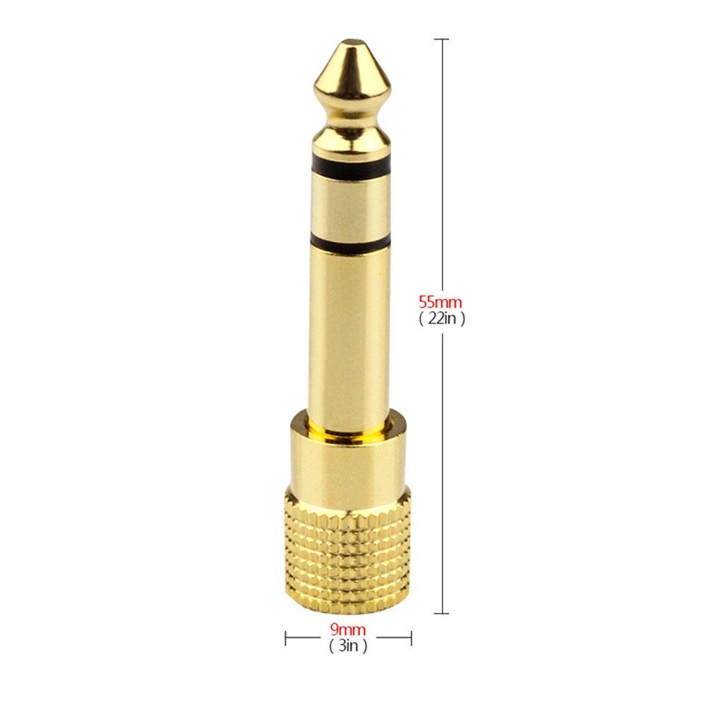 หัวแปลง 6.5mm M To 3.5mm F Adapter ตัวแปลง aux 3.5 ใช้ได้ทั้งโทรศัพท์/ลำโพง/หูฟัง/เครื่องเสียง