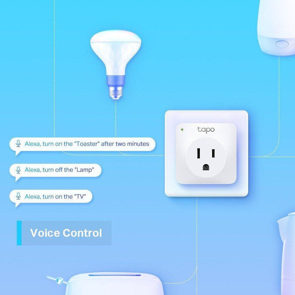 TP-LINK TAPO P100 สั่งเปิด-ปิดอุปกรณ์ไฟฟ้าผ่านแอพ WIFI SMART PLUG MINI WIRELESS SOCKET