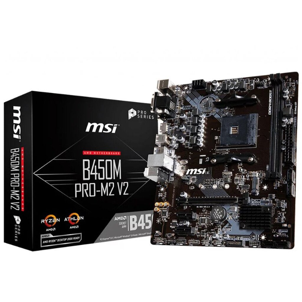 MSI B450M PRO-M2 V2 MAINBOARD (เมนบอร์ด) AM4