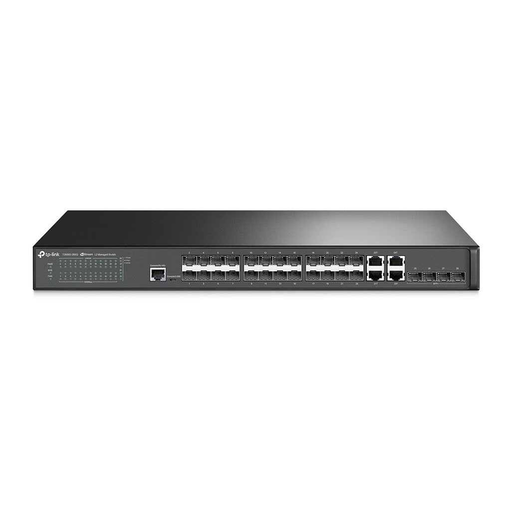 T2600G-28SQ JETSTREAM 28-PORT GIGABIT SFP L2+ MANAGED SWITCH รับประกันตลอดอายุการใช้งาน