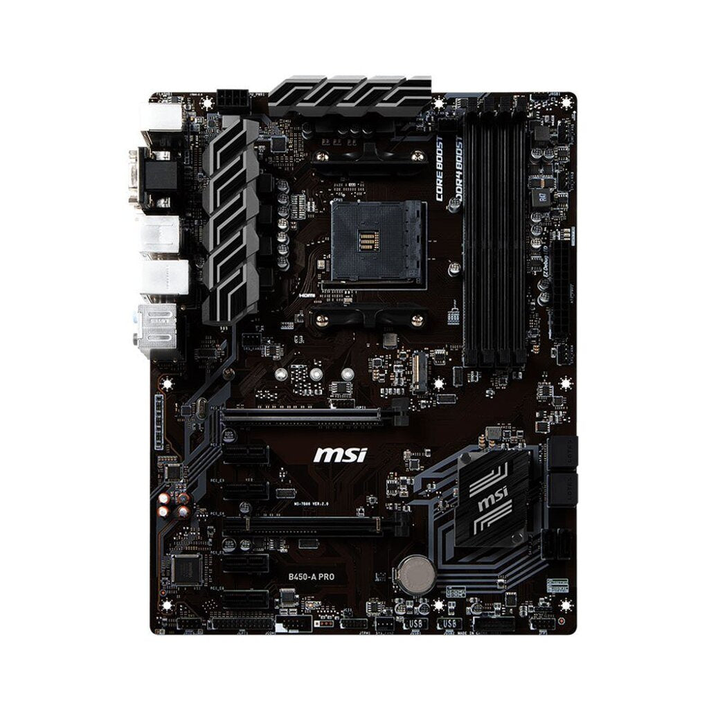 MSI MAINBOARD (เมนบอร์ด) AM4 B450-A PRO