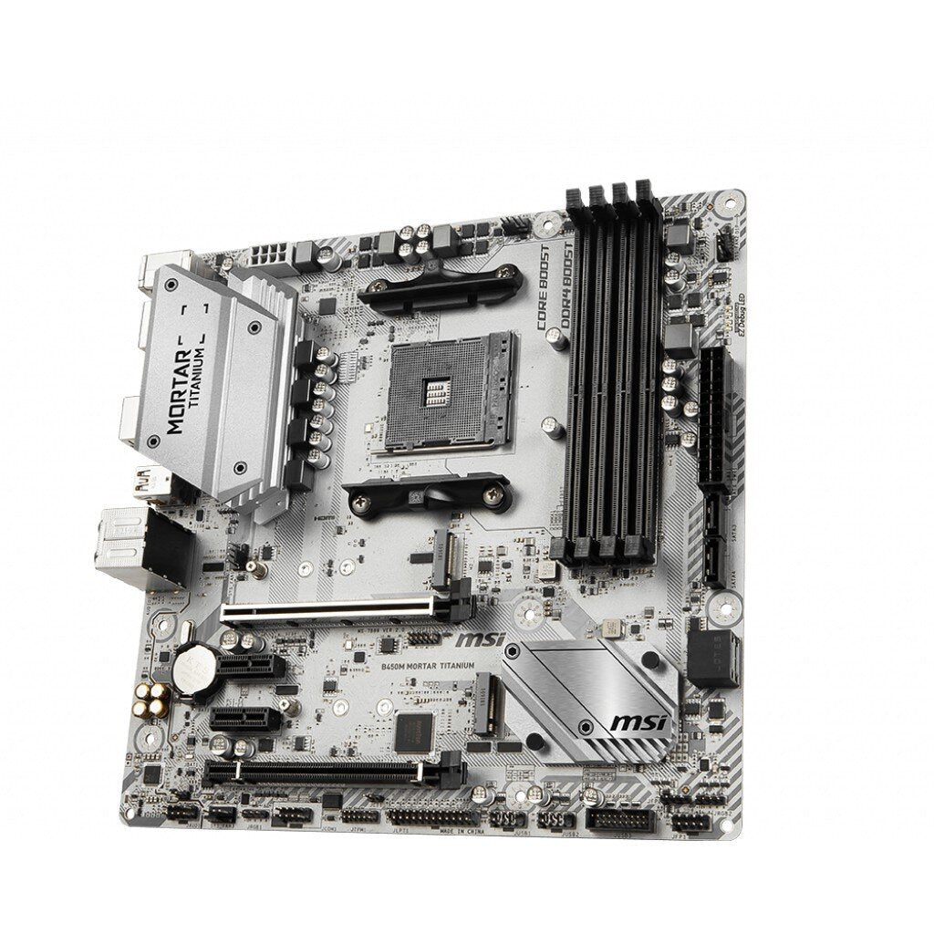 MSI MAINBOARD (เมนบอร์ด) B450M MORTAR TITANIUM