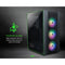 EGA TYPE C3 เคส GAMING PC CASE BLACK/WHITE แถมพัดลม ARGB 3 ตัว สามารถปรับไฟได้ ประกัน2 ปี