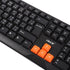 OKER KB-318 BLACK/ORANGE SLIM+DESKTOP KEYBOARD USB WATERPOOF KEYBOARD