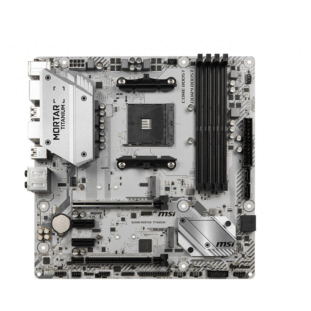 MSI MAINBOARD (เมนบอร์ด) B450M MORTAR TITANIUM