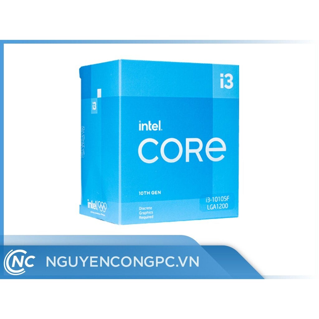 INTEL CORE I3-10105F CPU (ซีพี่ยู) 1200 3.70GHZ (10TH GEN) COMET LAKE