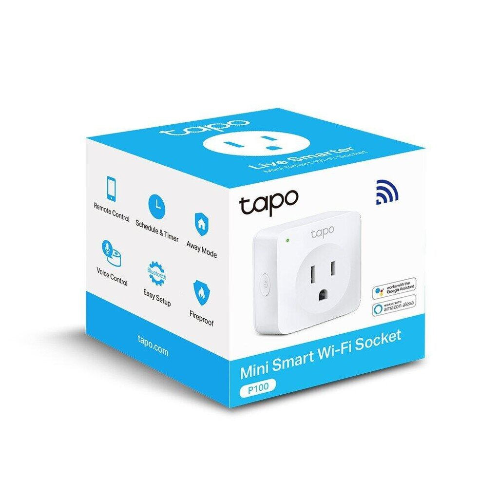 TP-LINK TAPO P100 สั่งเปิด-ปิดอุปกรณ์ไฟฟ้าผ่านแอพ WIFI SMART PLUG MINI WIRELESS SOCKET