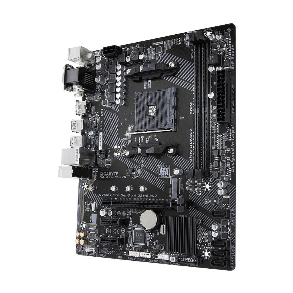 GIGABYTE MAINBOARD เมนบอร์ด AM4 GA-A320M-S2H