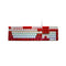 OKER K458 RED/WHITE MIXED BACKLIT GAMING KEYBORAD คีย์บอร์ดเกมมิ่ง