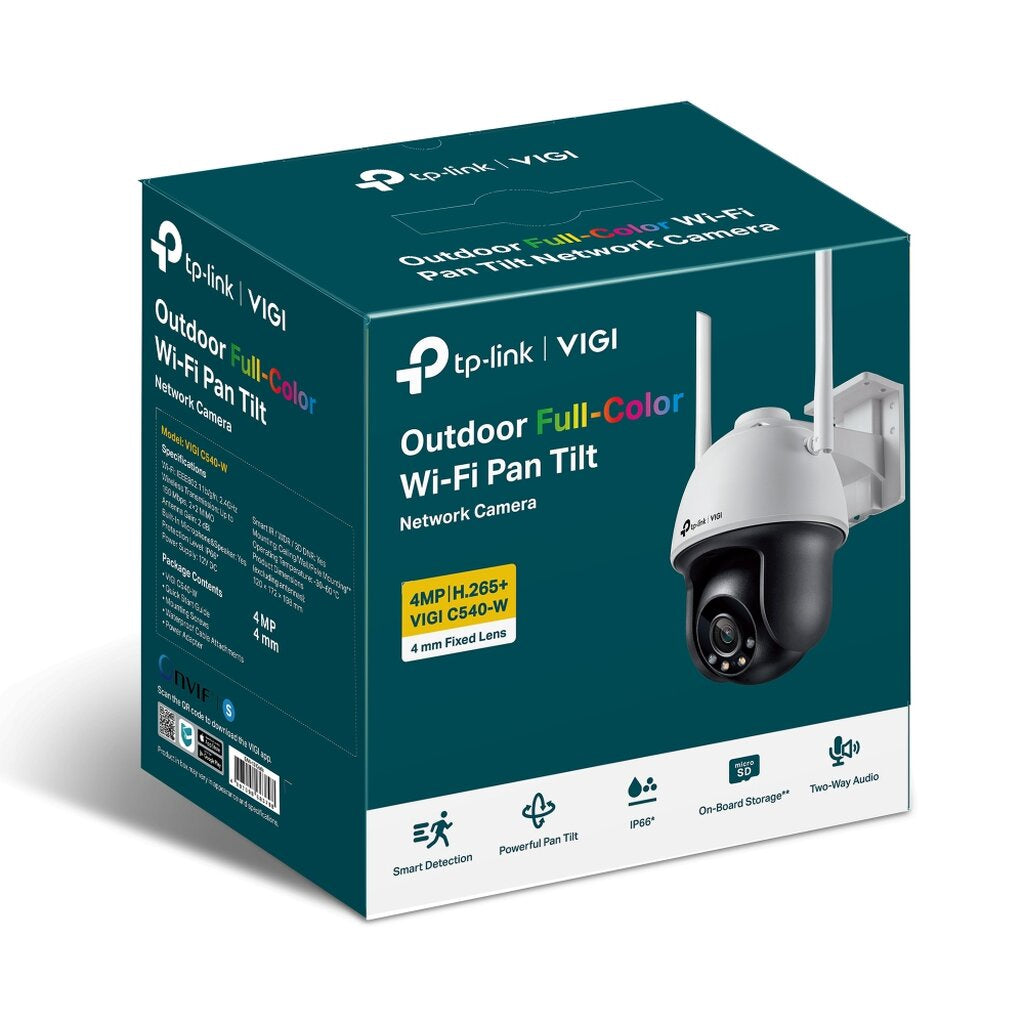 TP-LINK VIGI C540-W 4MP Full-Color Pan Tilt Network Camera กล้องวงจรปิดสำหรับภายนอก