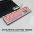 OKER K428 PINK KEYBOARD GAMING MECHANICAL BACKLIT BLUESWITCH