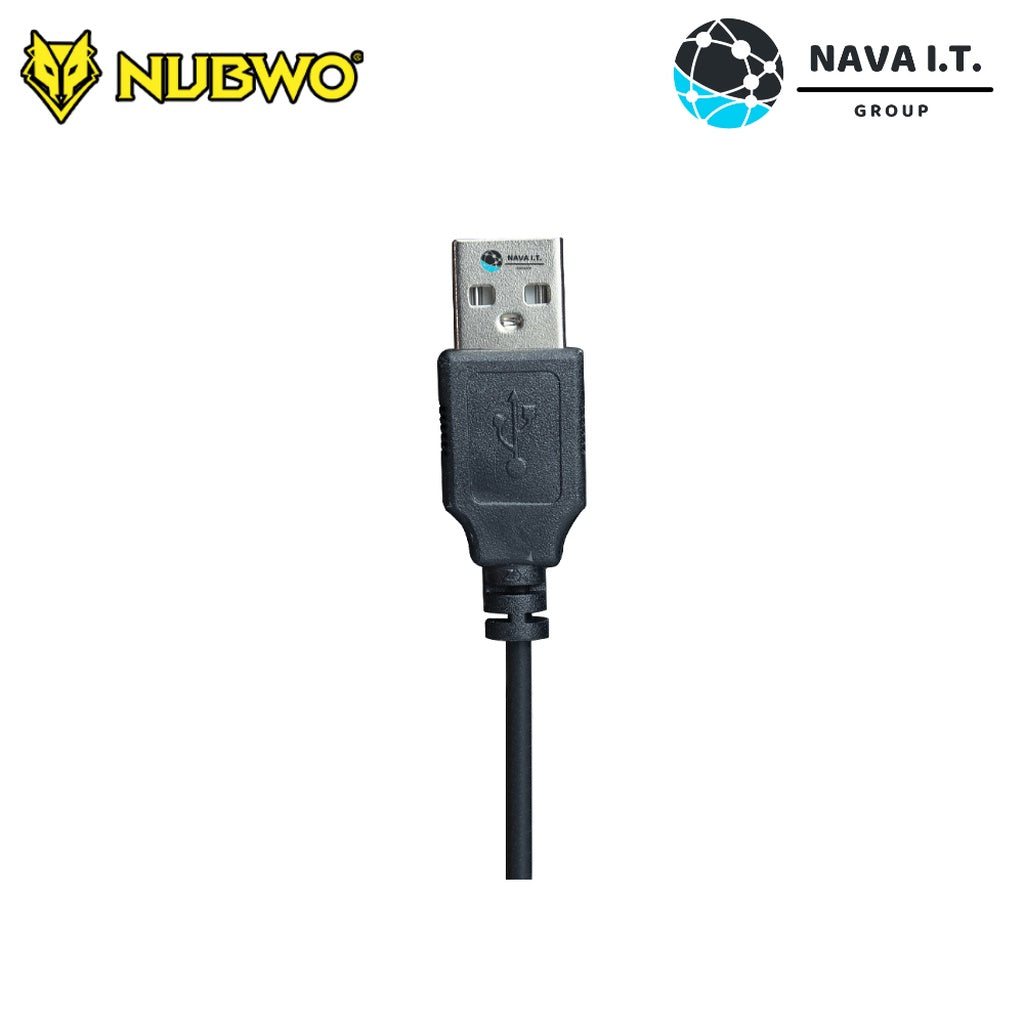 NUBWO NK-35 BLACK MERCURY PORTABLE BUSINESS KEYBOARD คีย์บอร์ด USB ประกันศูนย์ 1 ปี