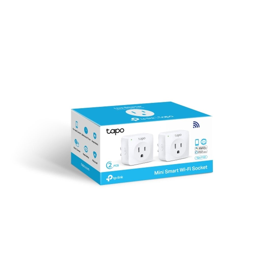 TP-LINK TAPO P100 PACK2 NEW MINI SMART WI-FI SOCKET สั่งเปิด-ปิดอุปกรณ์ไฟฟ้าผ่านแอพ