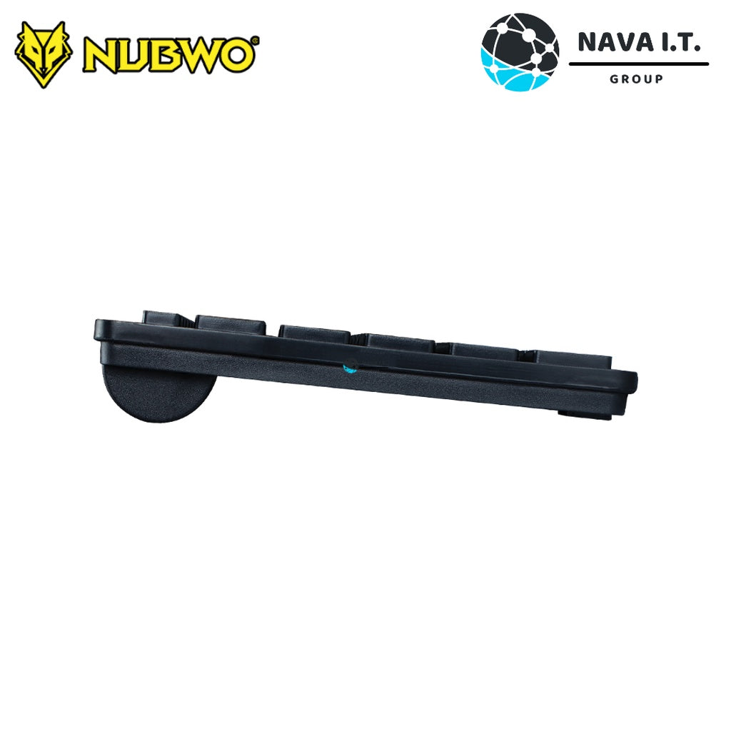 NUBWO NK-35 BLACK MERCURY PORTABLE BUSINESS KEYBOARD คีย์บอร์ด USB ประกันศูนย์ 1 ปี