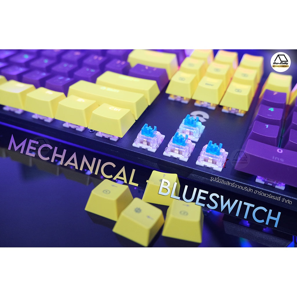 OKER K458 YELLOW/PURPLE MIXED BACKLIT GAMING KEYBORAD