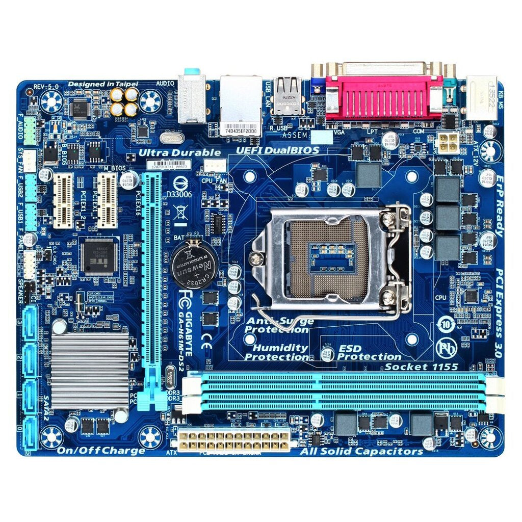 GIGABYTE GA-H61M-DS2 MAINBOARD (เมนบอร์ด) (REV. 2.2)