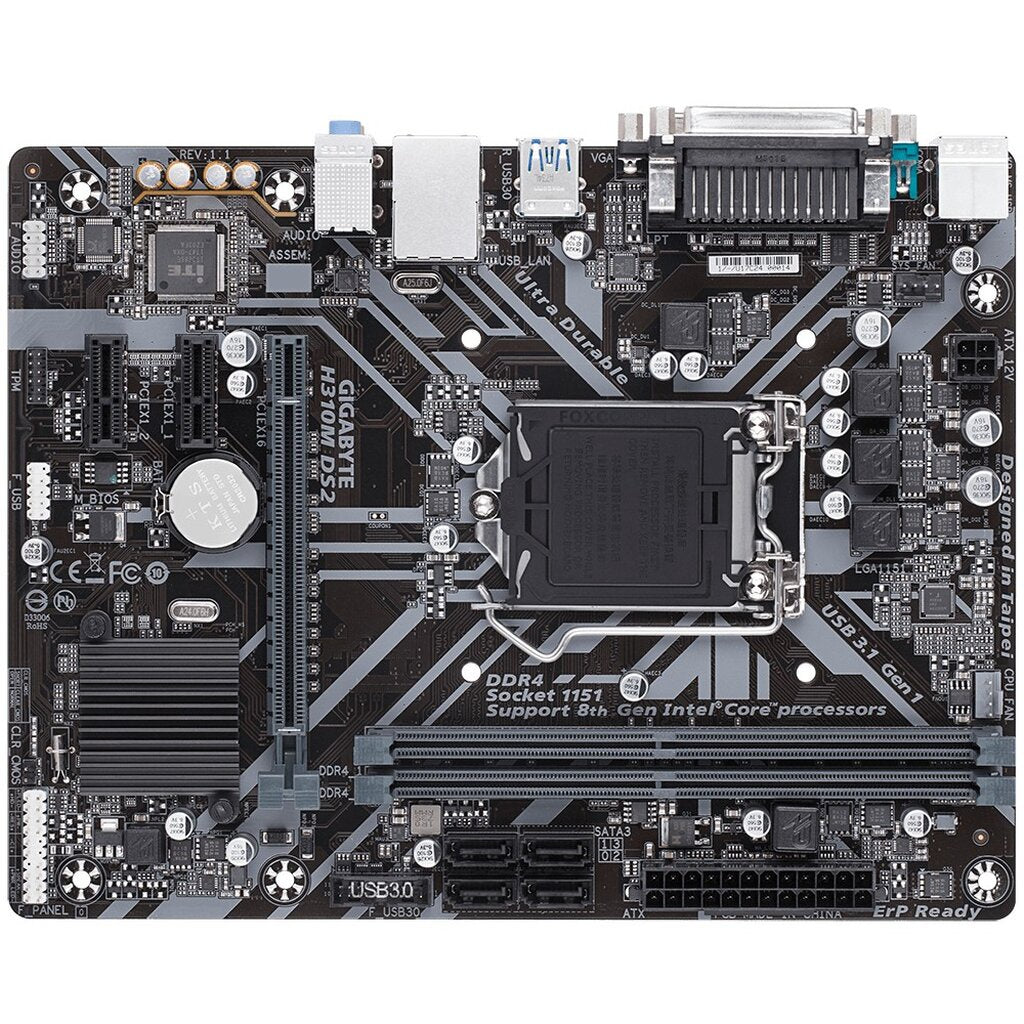 GIGABYTE MAINBOARD (เมนบอร์ด) H310M DS2 LGA 1151 (REV. 1.1)