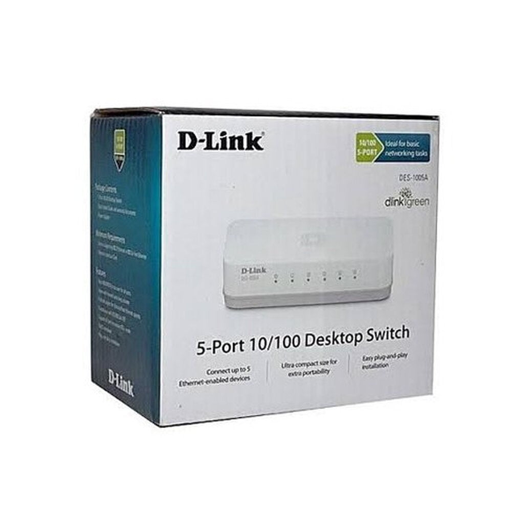 D-LINK DGS-1005A 5-PORT 10/100/1000MBPS UNMANAGED GIGABIT SWITCH