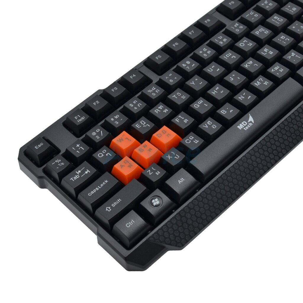 OKER KB-318 SLIM+DESKTOP KEYBOARD USB WATERPOOF KEYBOARD รับประกัน 1ปี