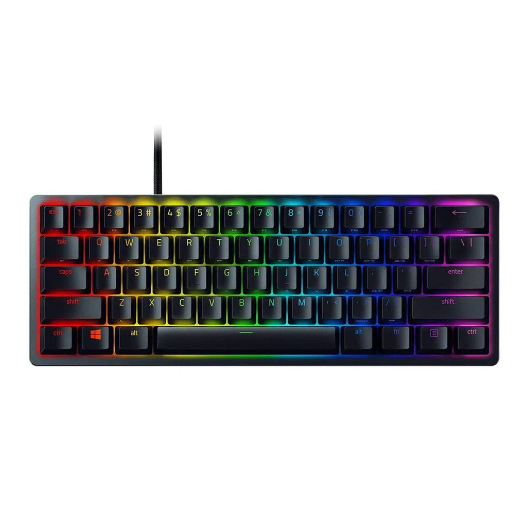 RAZER HUNTSMAN V2 คีย์บอร์ดเกมมิ่ง - US CLICKY PURPLE TKL