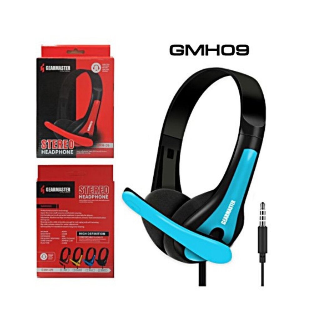 หูฟัง GEAR MASTER GMH-009 BLUE Gaming Headphone