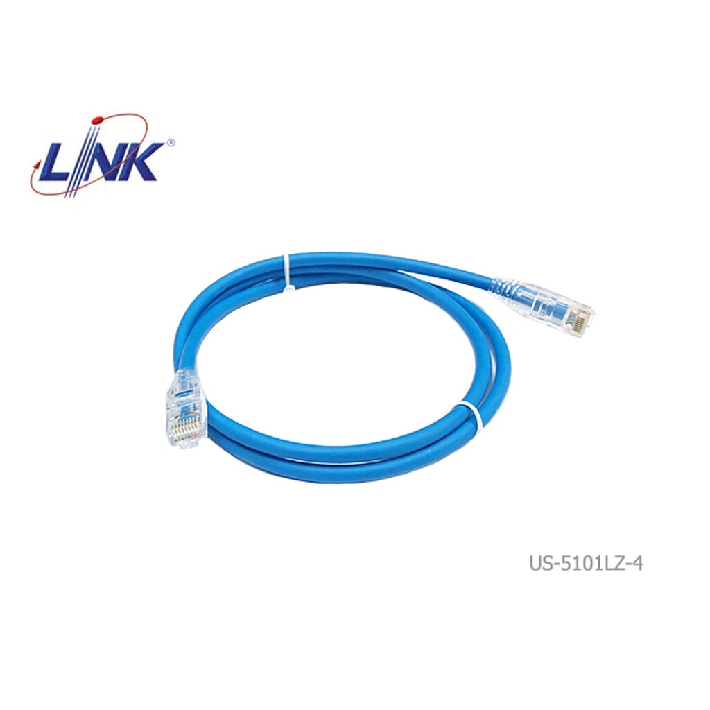 LINK US-5101LZ-4 BLUE สาย LAN CAT6 สำเร็จรูปพร้อมใช้งาน ยาว 1 เมตร