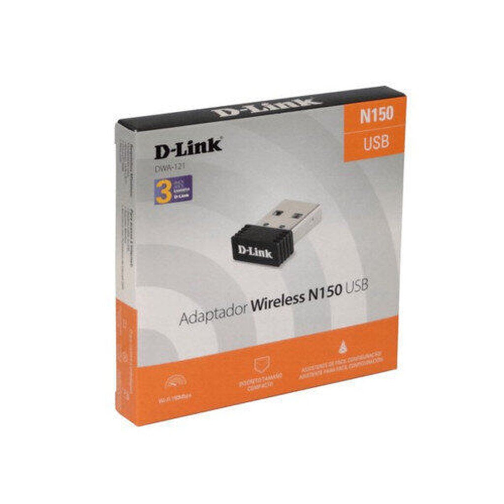 D-LINK DWA-121 N150 NANO WIRELESS USB ADAPTER (ยูเอสบีไวไฟ) รับประกันตลอดการใช้งาน