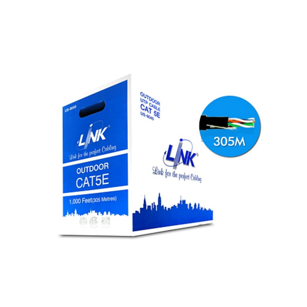 LINK US-9045 CAT5E UTP Cable 305m./Box Outdoor
