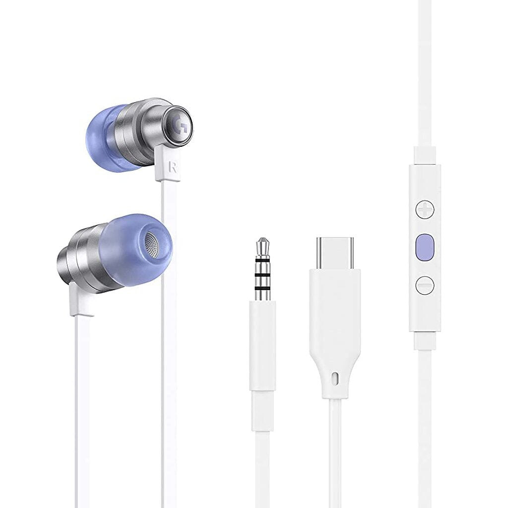 Logitech G333 Gaming Earphones with Mic and Dual Drivers สีขาว
