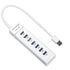 USB HUB 3.0 High Speed 7 Port สีขาว 30cm ฮับขยาย USB แล็ปท็อป PC
