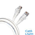 LINK US-5102LZ-1 2M. สีขาว CAT 6 RJ45-RJ45 UTP PATCH CORD LSZH